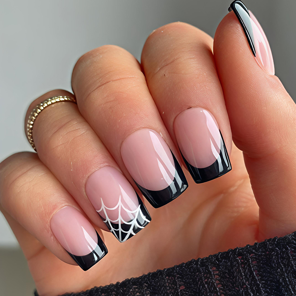 Nail Art Press On - 24 faux ongles Halloween à presser,