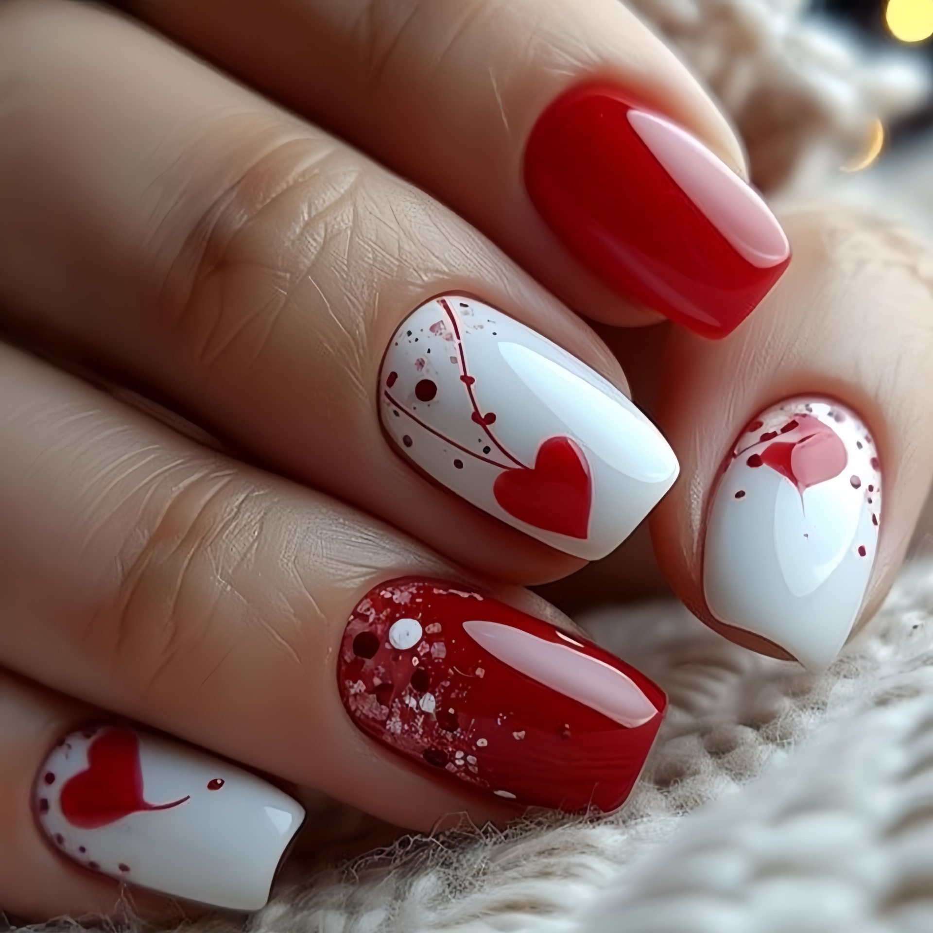 Nail Art Press On - Faux ongles courts et moyens pour
