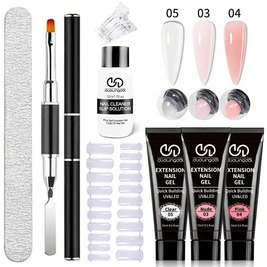 8 pièces/ensemble Poly Extensi - Acrylic Powder Clear avis et prix