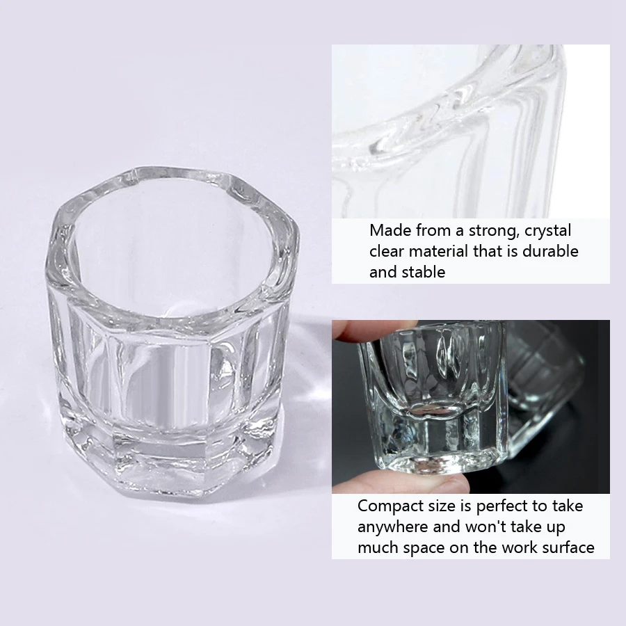 1 pièce Mini coupelle Dappen e - Acrylic Powder Clear avis et prix