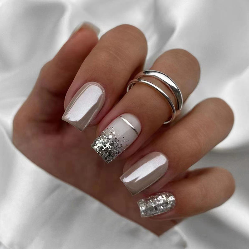 Faux ongles carrés courts pour - Nail Art Press On avis et prix