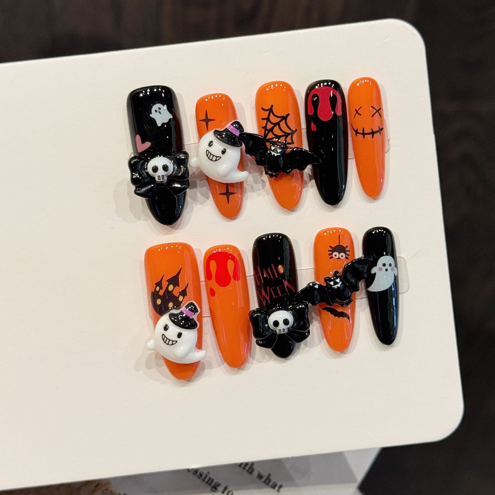 10 faux ongles longs et ovales - Nail Art Press On avis et prix