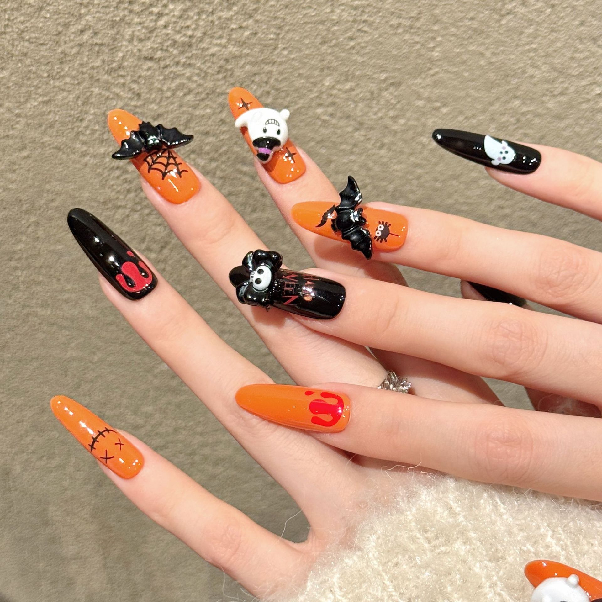 10 faux ongles longs et ovales - Nail Art Press On avis et prix